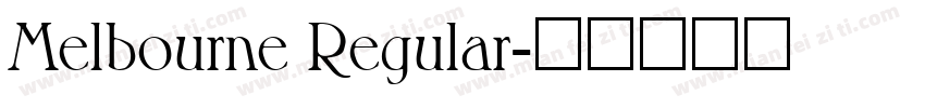 Melbourne Regular字体转换